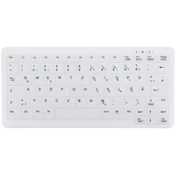 Contour Design Active Key Contour ClassicClean Medizinische Tastatur Abnehmbare Abdeckung Mini Kabellos Weiß DE C4110