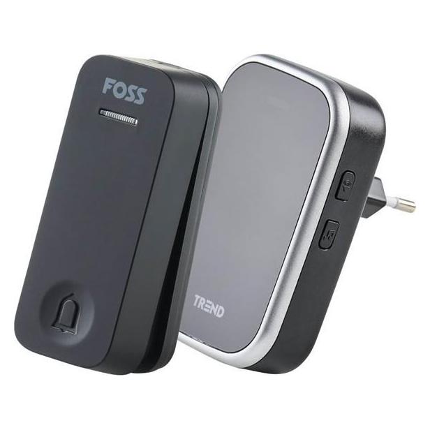 Foss TREND Drklokke BLUU1 NOVUS, Plug in, Sort (Funk 433-Mhz, Kabellos) (102063)
