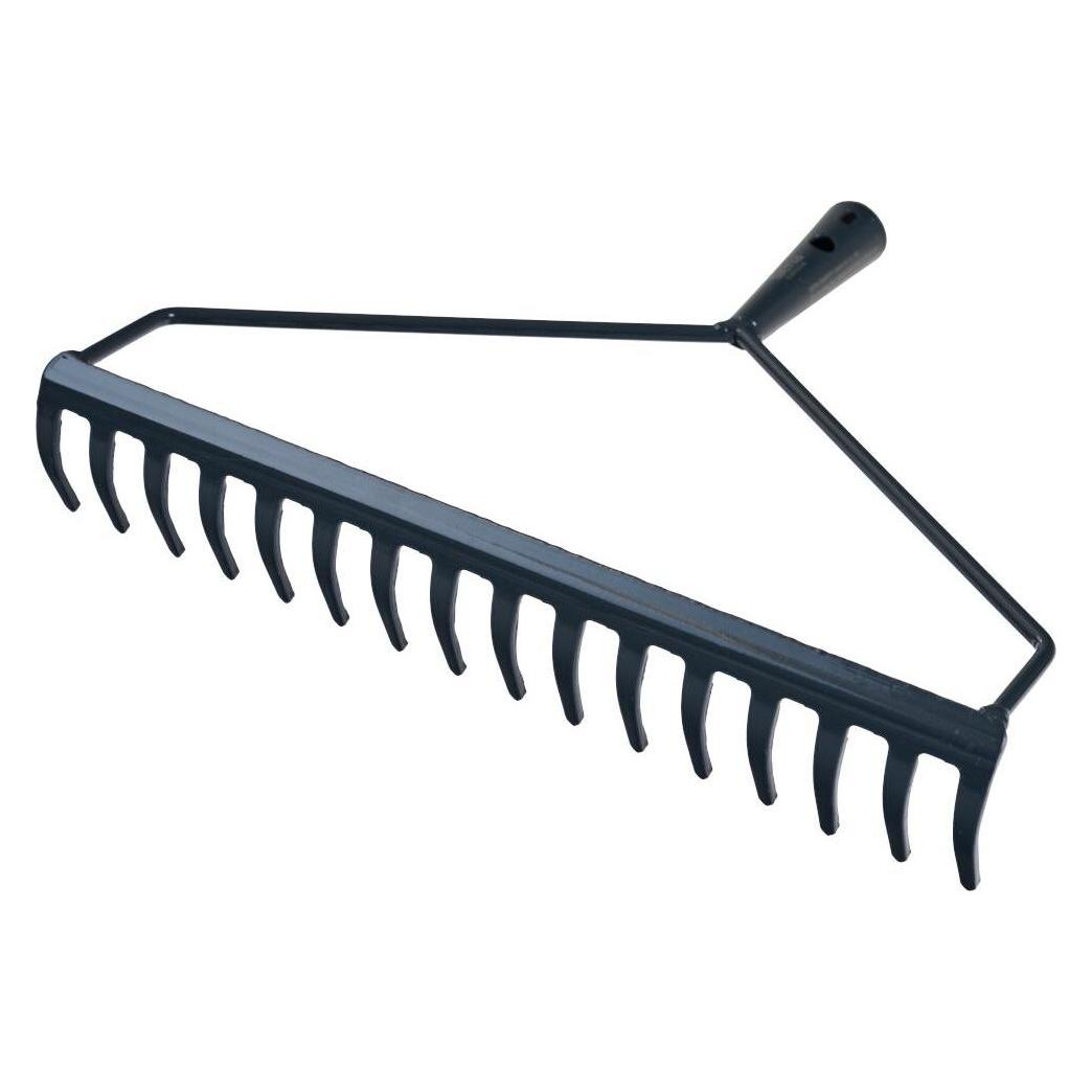 Siena Garden Bügelrechen 16 Zinken 41 cm ohne Stiel, anthrazit (T42434)
