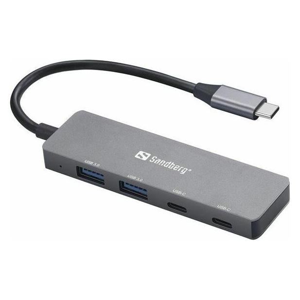 Sandberg USB-C to 2xUSB-A+2xUSB-C Hub (USB-C, 4 Ports) (136-50)