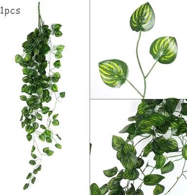 Inspired Finds 90cm Artificial Ivy Leaf Garland Vine For Wall And Hanging Decor watermelon Leaf
