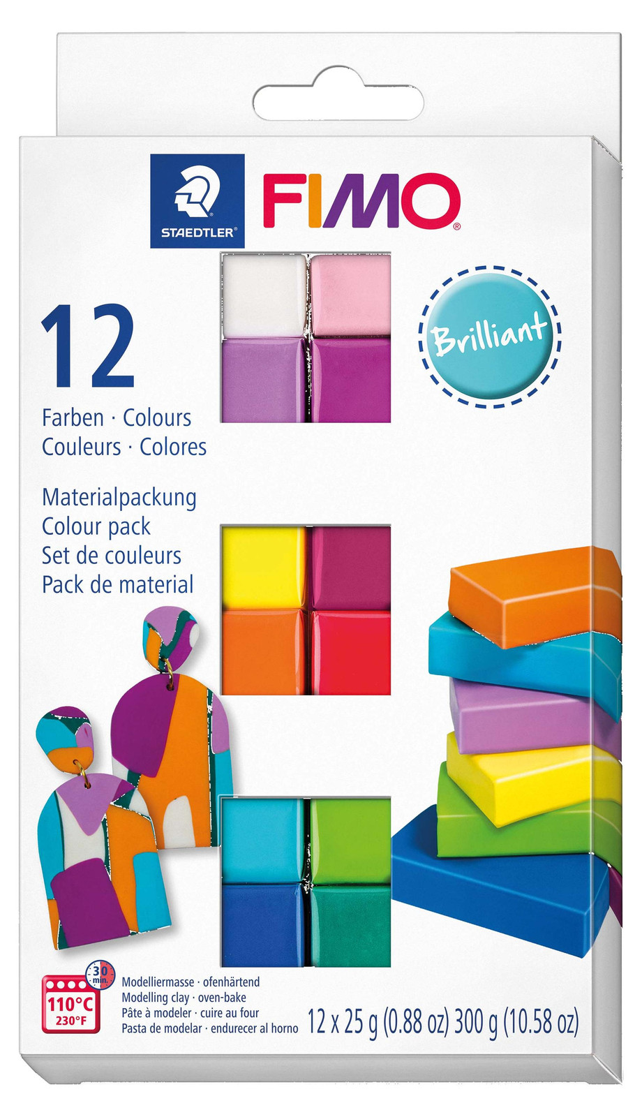 Staedtler Fimo Soft Modelleerbare Massa Set 12 Kleuren