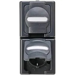 Kopp 131415009 BLUE ELECTRIC-Schutzkontakt-Steckdose