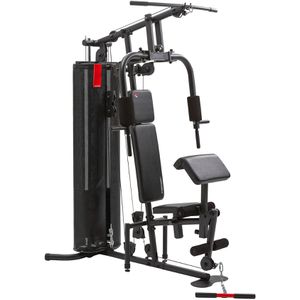 Christopeit Kraftstation SP 2000, mit Gewichtsblock, mit Latzug, Butterfly & Brustpresse, Trainingsgewicht 70 kg
