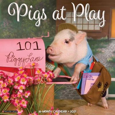 Pigs at Play 2027 12 X 12 Wall Calendar