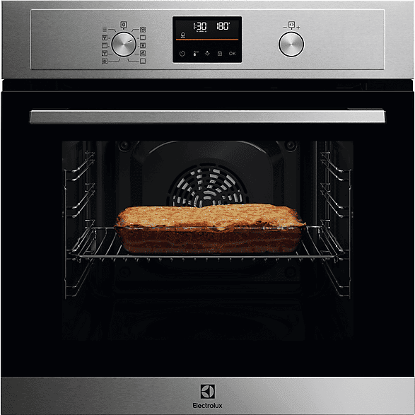 Horno - Electrolux EOH4P46BX, Multifunción, Pirolítico, 65 l, Función Grill, 60 cm, Inox antihuellas