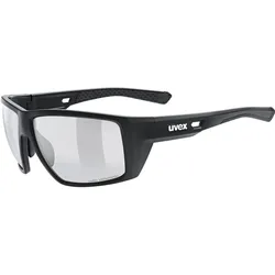 Uvex, Unisex, Sportbrille, mtn venture V (Black Matt, Variomatic Smoke), Schwarz