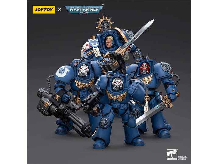En Stock JOYTOY 1/18 Ultramarines Terminator Squad Terminator capitaine Severus Agemman Anime modèle figurines d'action jouet cadeau
