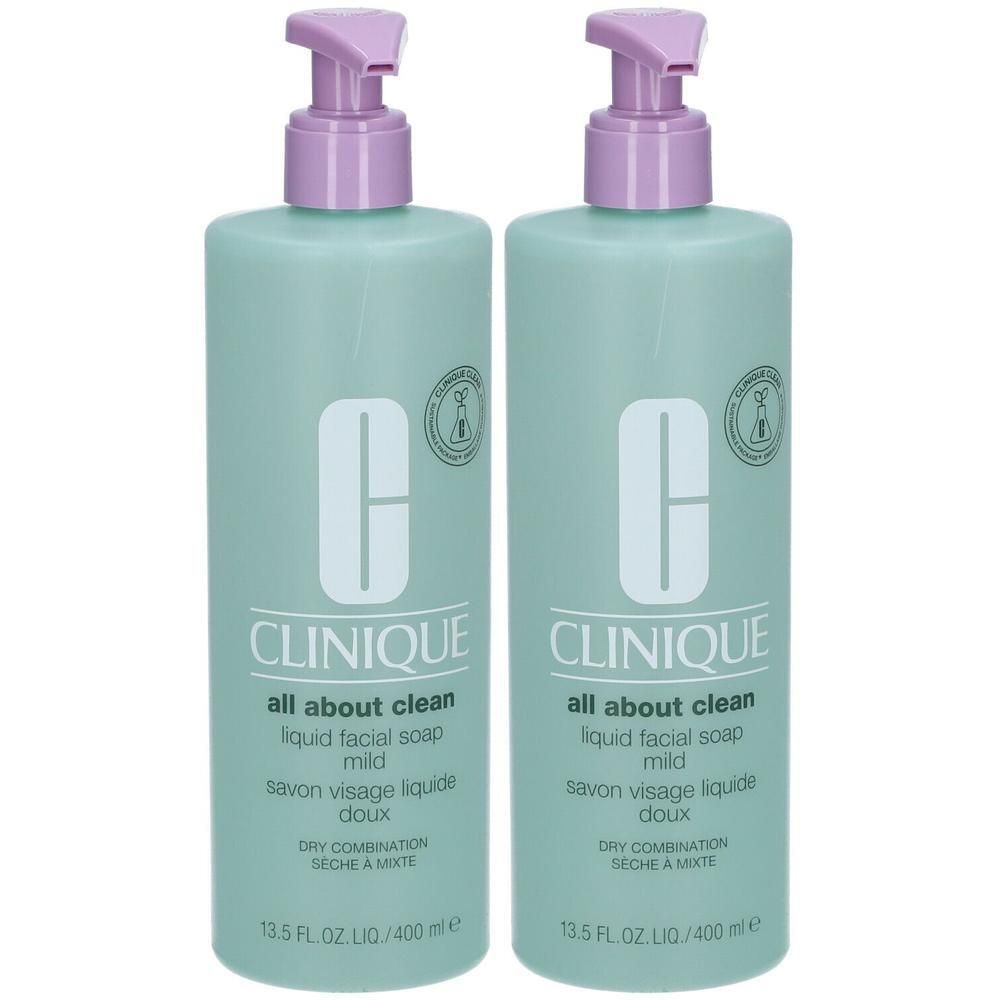 Clinique Liquid Facial Soap Mild Jumbo x2 2x400 ml Flüssigseife