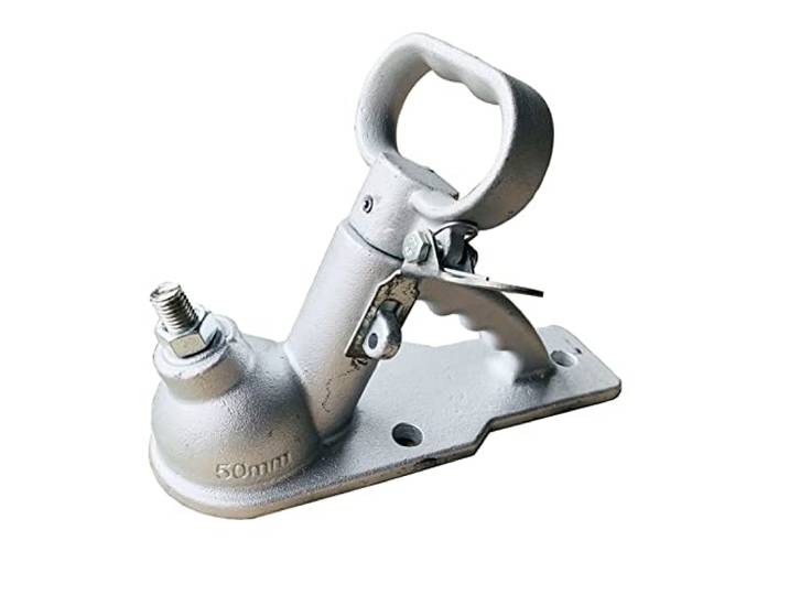 Anhängerkupplung, Trailer 2000kgs 3löcher Casting Coupler Anhängerkupplung Anhängeranschluss Stil 50mm Hitch Ball Anhängerteile(3Holes)