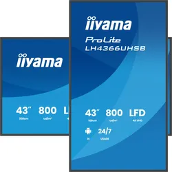 iiyama ProLite LH4366UHSB-B1AG - 43 Zoll Digital Signage Display - 4K UHD - 800 ...