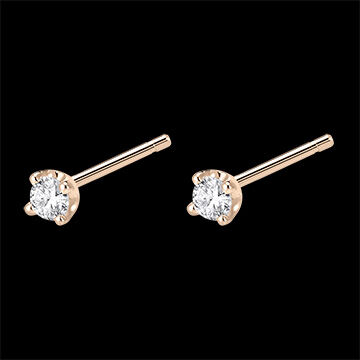 Edenly Ohrstecker RosÃ©gold mit Diamant