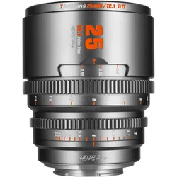 7artisans Festbrennweite 25mm T/2.1 – MFT, Objektiv, Grau