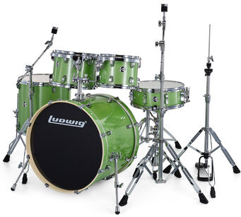 "Ludwig Evolution Kit 22"" Mint Sparkle Mint Sparkle"