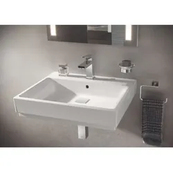 Grohe Cube Keramik Waschtisch Set 60m Waschtisch mit Eurocube Armatur