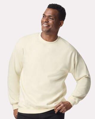 Gildan SF000 Softstyle Midweight Crewneck Sweatshirt in Off White size 4XL   Fleece