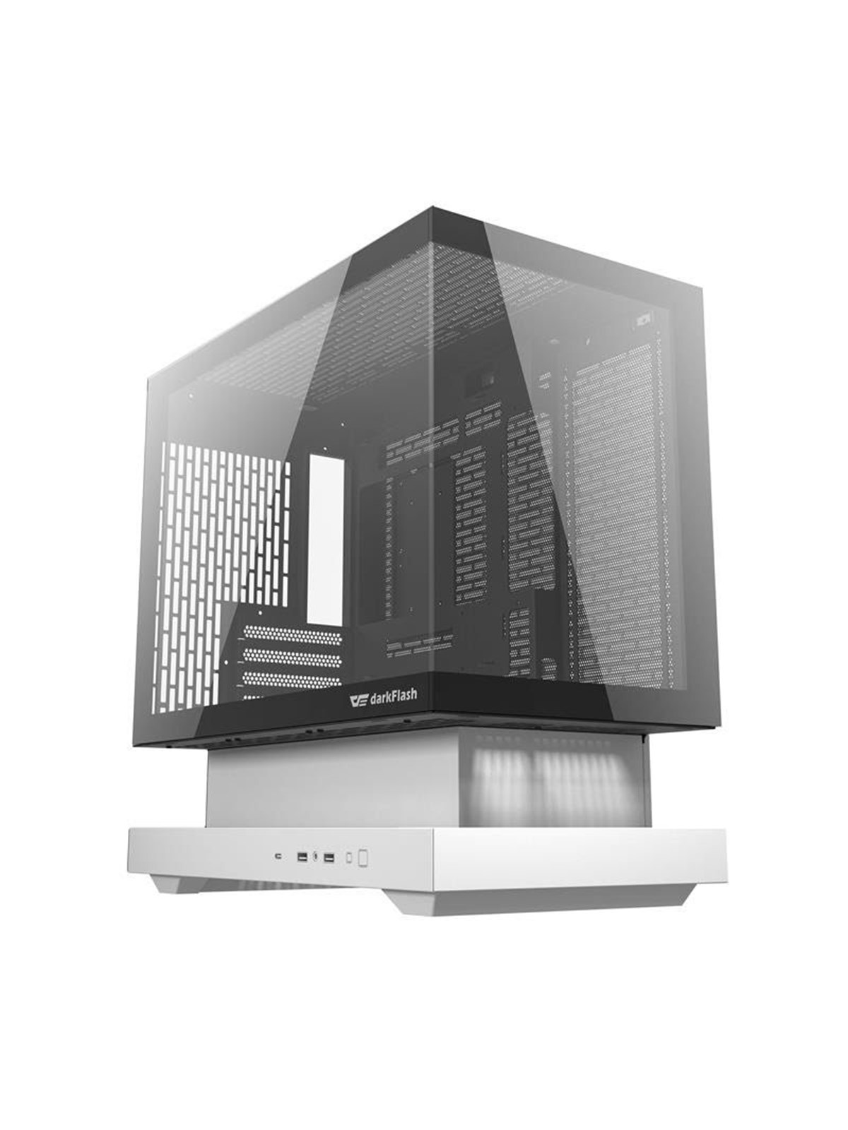 Darkflash F1 Computer Case with 6 ARGB Fans - Gehäuse - Weiß