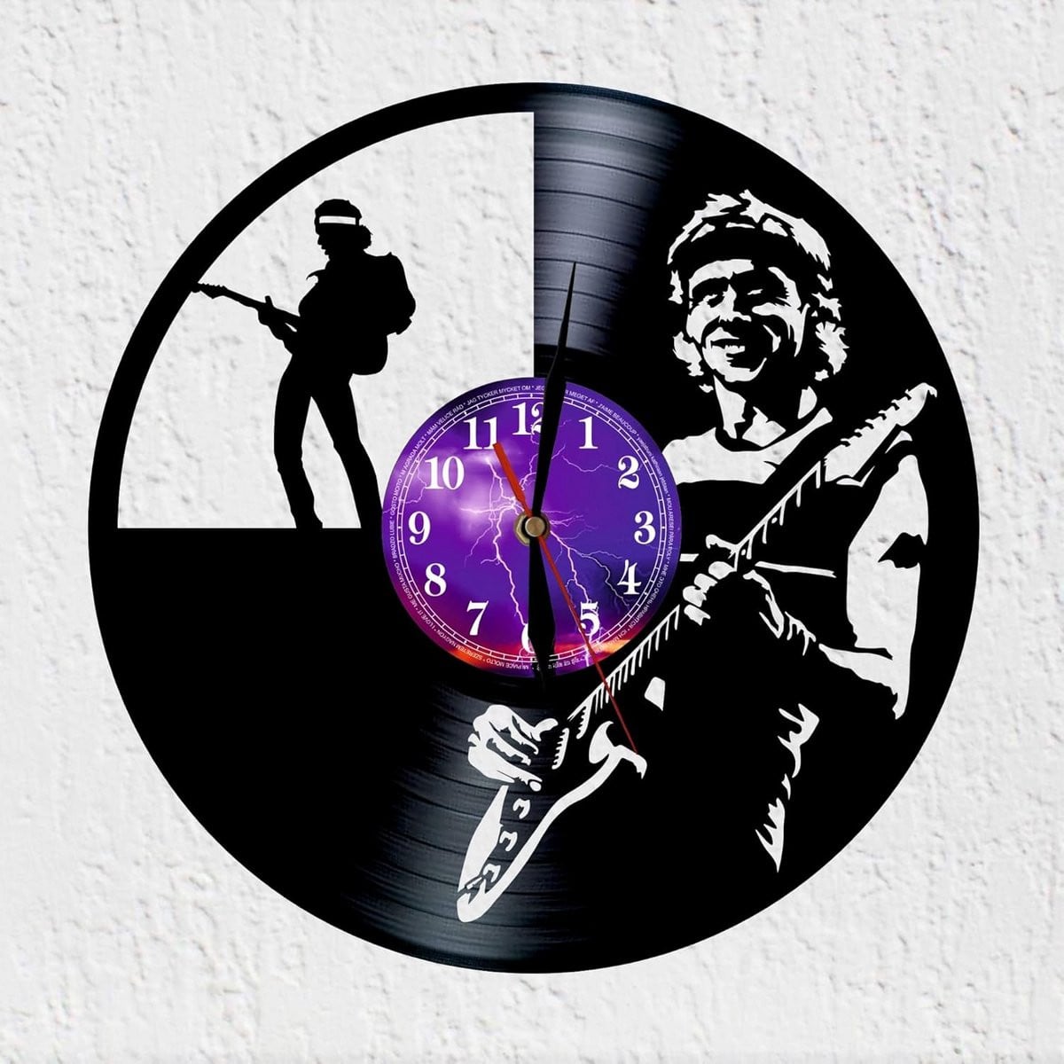 Unieke Analoge Vinyl Plaat Wandklok met Muziek Thema Decoratie