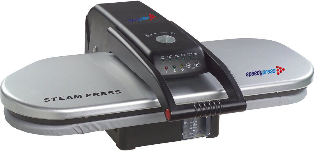 Speedypress 1400W Non Stick Soleplate Stream Press Silver 17kg