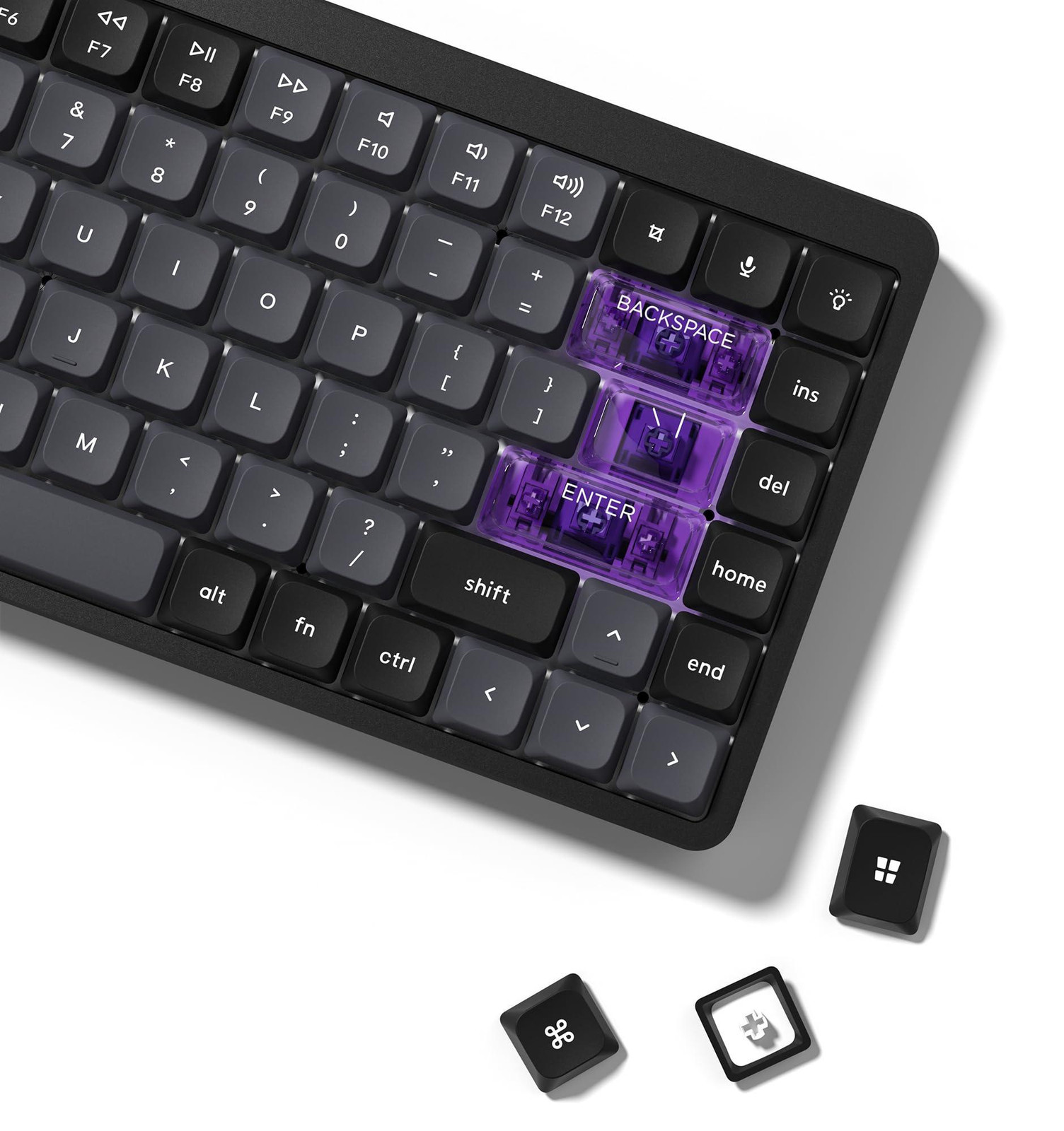 Selius Low Profile Double Shot PBT Keycaps voor mechanisch toetsenbord