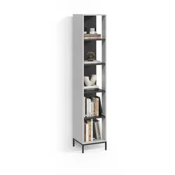 BÜCHERREGAL Aterno Grau mit 5 Fächern