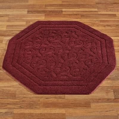 Touch of Class "Palermo Octagon Rug, 5'8"" Octagon, Claret"