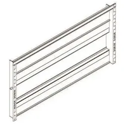 Eaton, Präsentationstafel, DIN afdaekning 3 x 1,5 modul saet, lysningsmål pr. 3 modul dinskinne er 315mm svarende til 8stk.