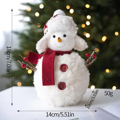Uplift Treasures Cute Plush Knitted Snowman Christmas Hanging Ornament large