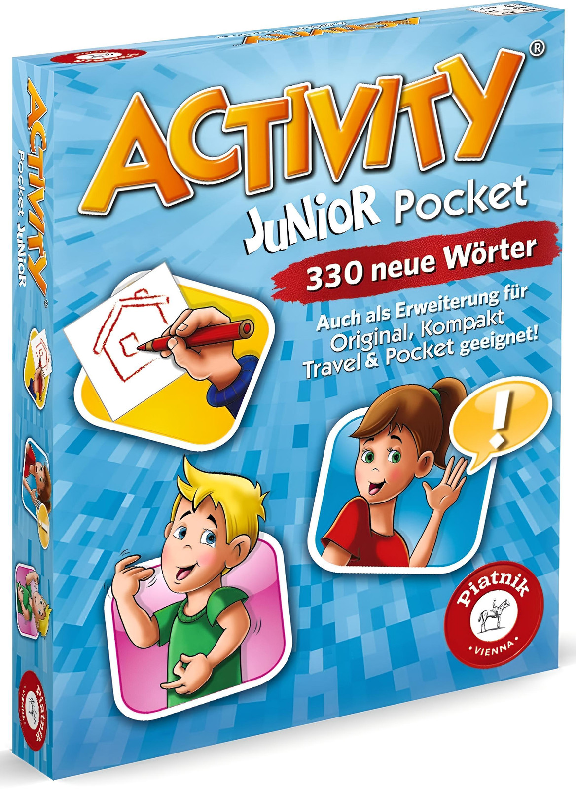 Piatnik Activity Pocket Junior Familie spel reiseditie voor 4-12 spelers