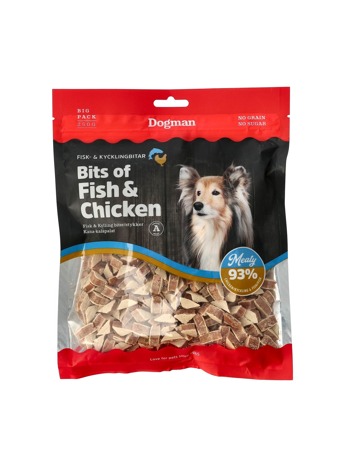 Dogman Hundesnacks Stückchen aus Fisch & Huhn 250g