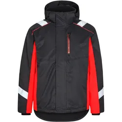 Winterjacke "1871-354" Cargo - XS - schwarz/rot
