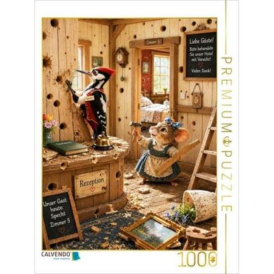 CALVENDO Puzzle Ein etwas lebhafter Gast | 1000 Teile Lege-Größe 64x48cm Foto-Puzzle für glückliche Stunden