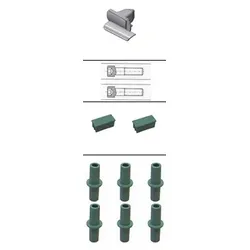TTS Griff-Set inkl. Schrauben für Magic Reinigungswagen – Ersatzteil Kit 36