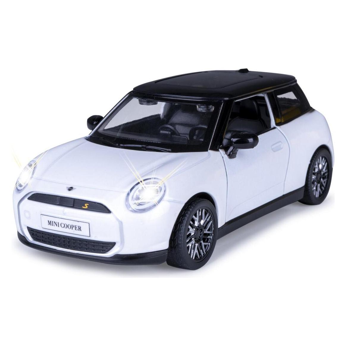 Jamara BMW Mini Cooper Diecast 1:28 weiss inkl. Knopfzellen (402620)