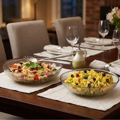 Libbey Selene Coupe Glass Serving Bowls, Set of 2 - Set of 2