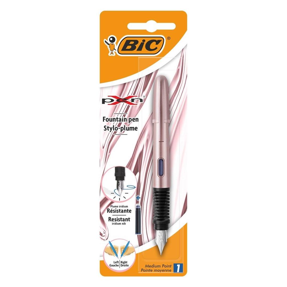 Teka Füller BIC x-pen CHROME ROSE GOLD. rosegold. Blister à 1 Stück (1x) (511059)