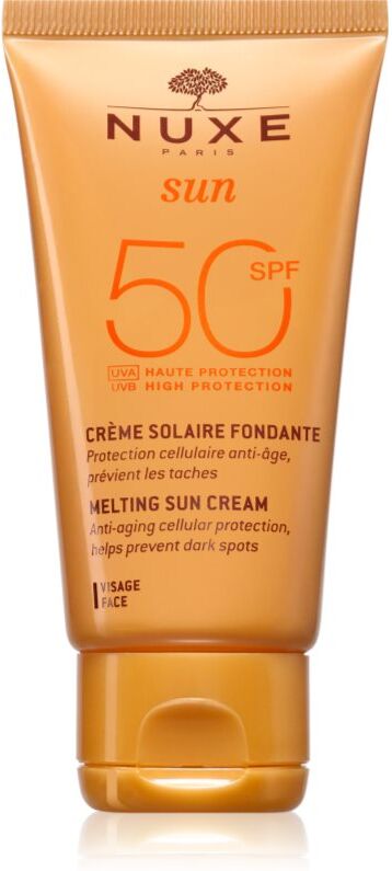 Nuxe Sun Melting Cream High Protection Sonnencreme fürs Gesicht SPF 50 50 ml
