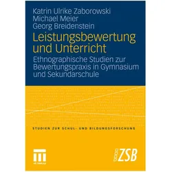 Leistungsbewertung und Unterricht, Fachbücher von Georg Breidenstein, Michael Meier, Katrin Ulrike Zaborowski