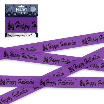 Halloween Caution Tape & Window Prop Set purple