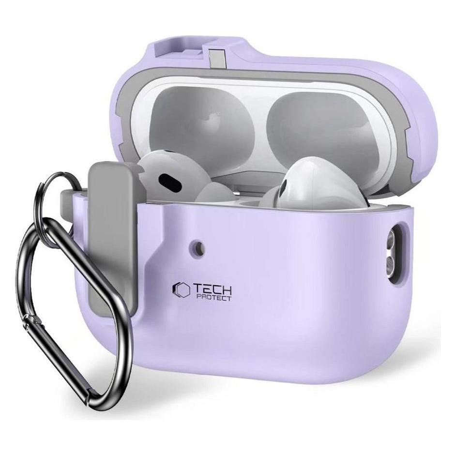 Tech-Protect SLIM HOOK Apple AIRPODS PRO 1 / 2 LAVENDER (Ladecase Hülle) (26263-0)