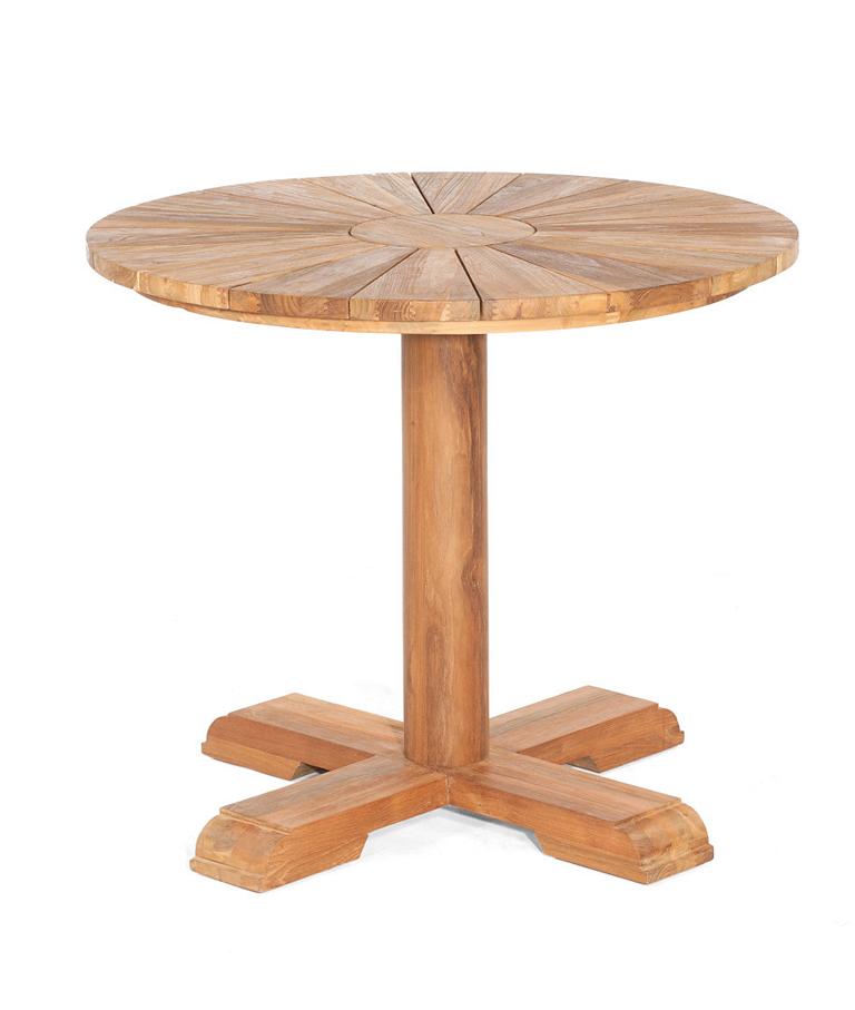 MUESING Tisch Solis 90 cm rund Old Teak natur SonnenPartner 16905884