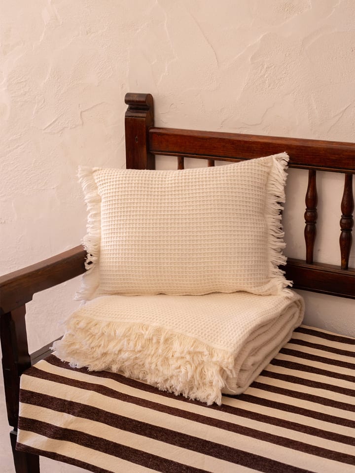 Madre Selva Wohndecke in Creme - (L)160 x (B)120 cm - onesize