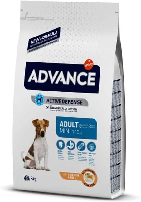 Advance Ração Para Cães Mini Adult Frango e Arroz 3 Kg