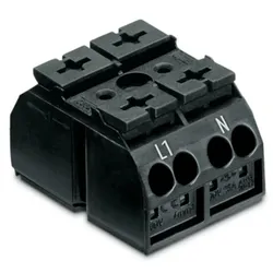 Wago 862-1532/999-950 4-Leiter-Geräteanschlussklemme,für Anwendungen Ex e II geeignet,ohne PE-Kontakt,schwarz 8621532999950  - 500 Stück