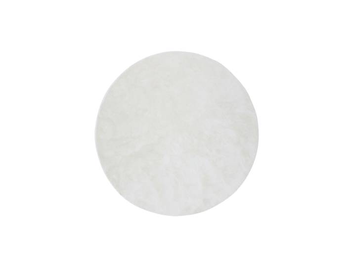 Runder Design Teppich „Bianca“ Ø 200 cm Ecru VE DESIGN