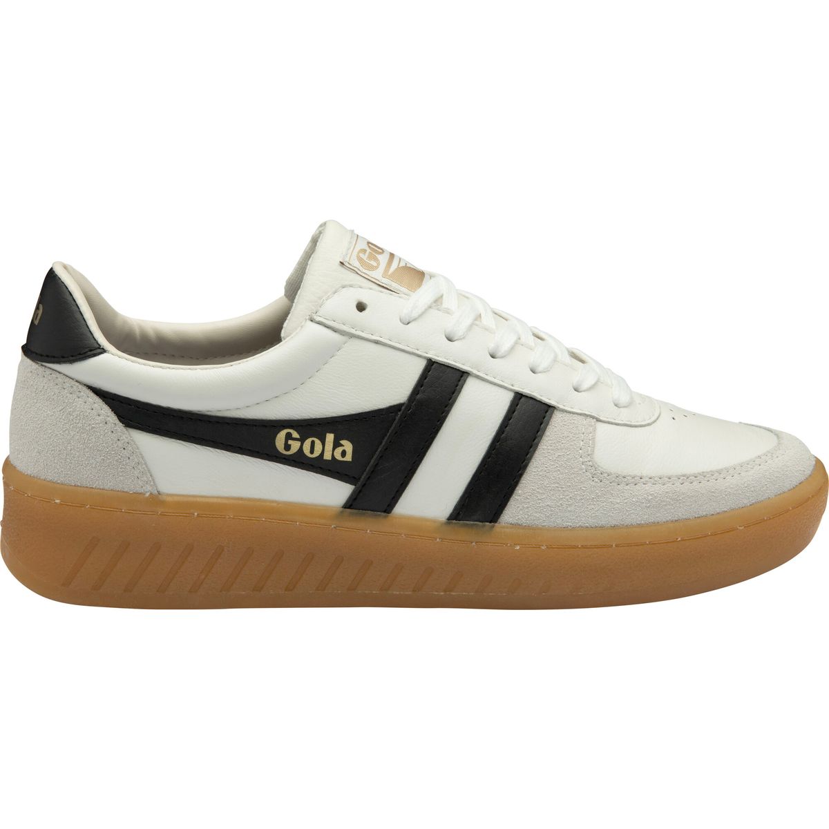 Gola Grandslam Elite Sneaker Men white/black/gum (WB) 9 CMB621-WB-9-whiteblackgum