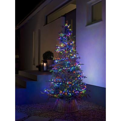 KONSTSMIDE LED-Lichterkette "Weihnachtsdeko aussen", schwarz, Dioden 600 Stk. Flammen 600 Stk., Gesamtlänge 18,18m, Lichterketten, Micro LED Compactlights, 600 bunte Dioden