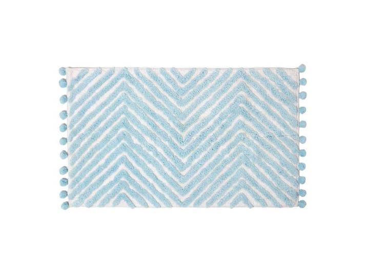 BADEMATTE 50/80 cm Chevron, Baumwolle