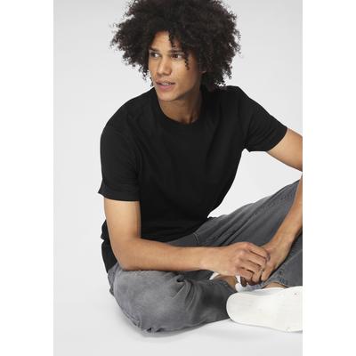 T-Shirt OTTO PRODUCTS "»GOTS zertifiziert – aus Bio-Baumwolle«", Herren, Gr. S (44/46), schwarz, Single Jersey, Obermaterial: 100% Baumwolle, unifarben, Basic, normal, Rundhals, Shirts T-Shirt, Kurzarm, Basic, aus Single Jersey, aus 100% Baumwolle