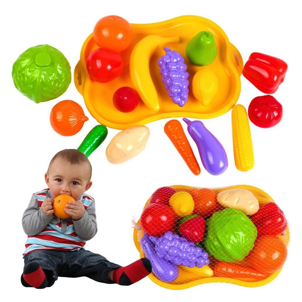 Technok Ein Satz Obst und Gemüse auf einem Tablett für Kinder (LT12030)